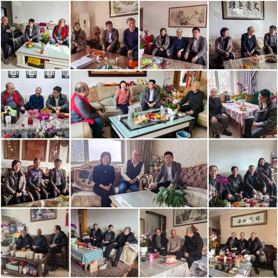 新春慰问暖桑榆 厚情牵挂念旧儒